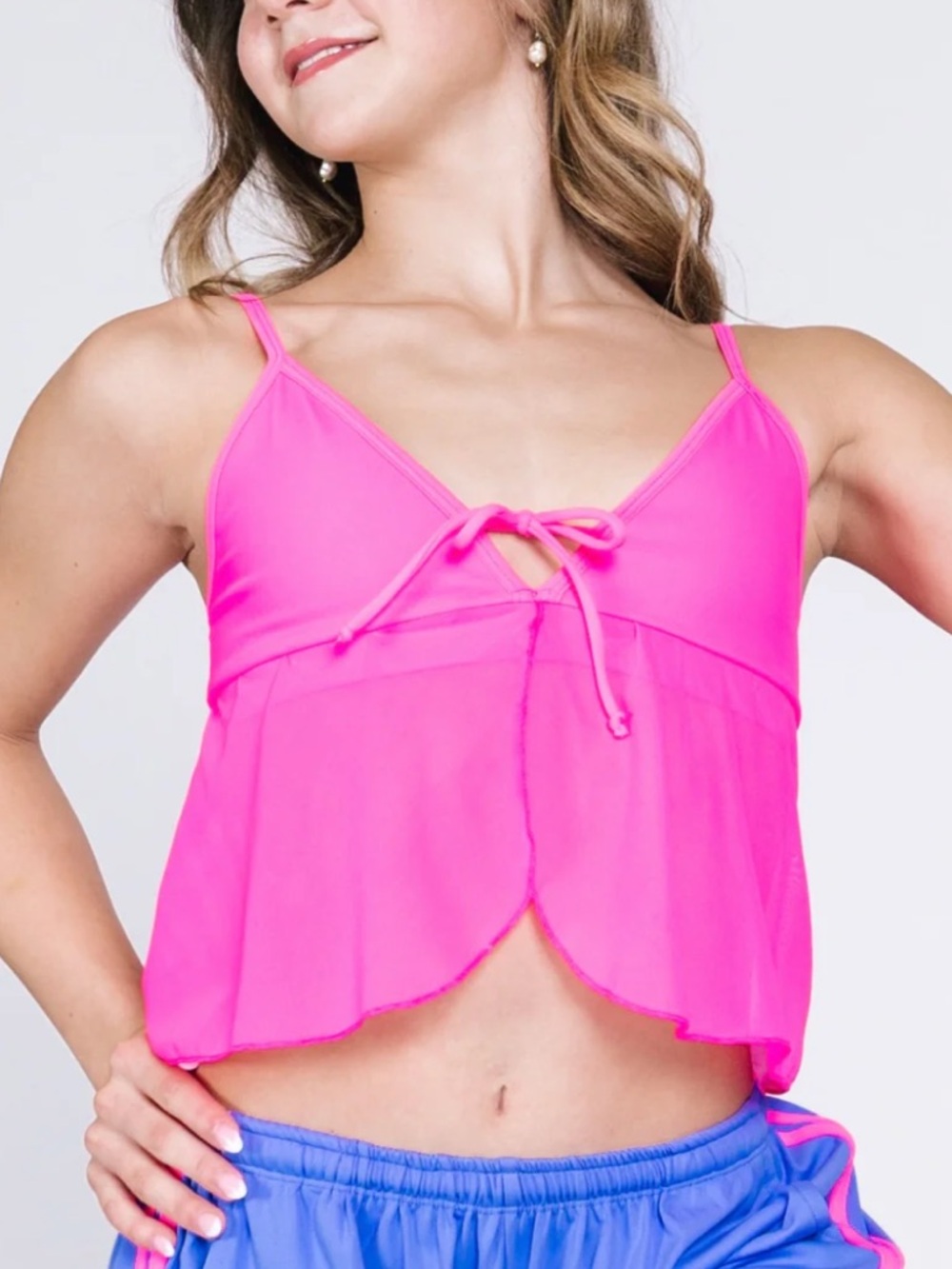Tiger Friday Freeflow top in Hot Punk color size AXS